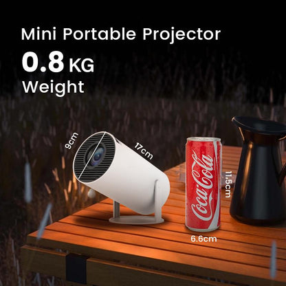 Experience Ultimate Entertainment Anywhere with the HolyCode Wireless 4K Portable Projector - Perfect for Home & Outdoor Use!