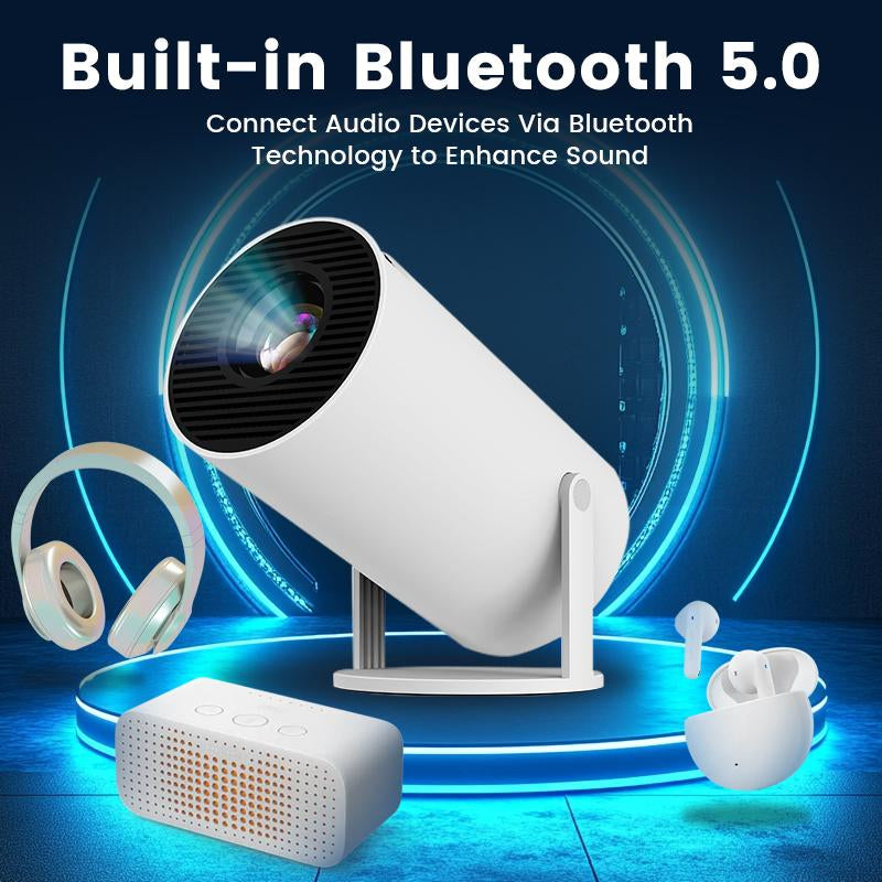 Experience Ultimate Entertainment Anywhere with the HolyCode Wireless 4K Portable Projector - Perfect for Home & Outdoor Use!