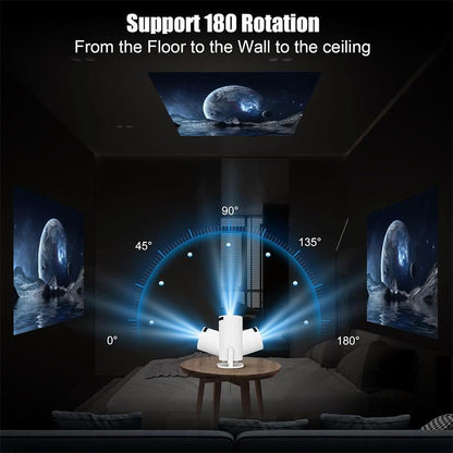 Experience Ultimate Entertainment Anywhere with the HolyCode Wireless 4K Portable Projector - Perfect for Home & Outdoor Use!